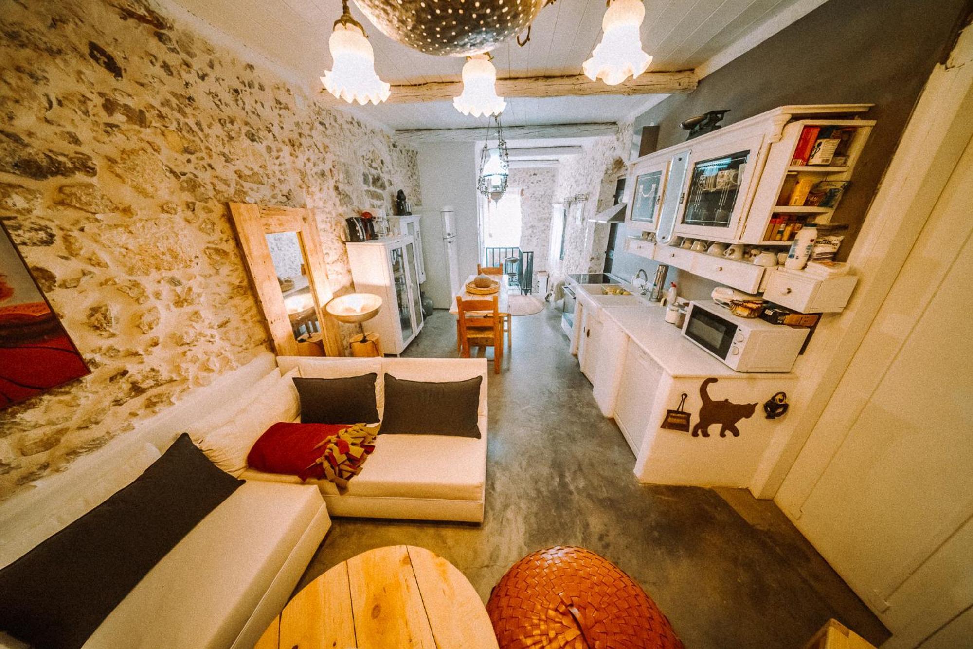 הוילה Arménoi Antonia'S Stonebuilt Mansion With A Private Pool מראה חיצוני תמונה