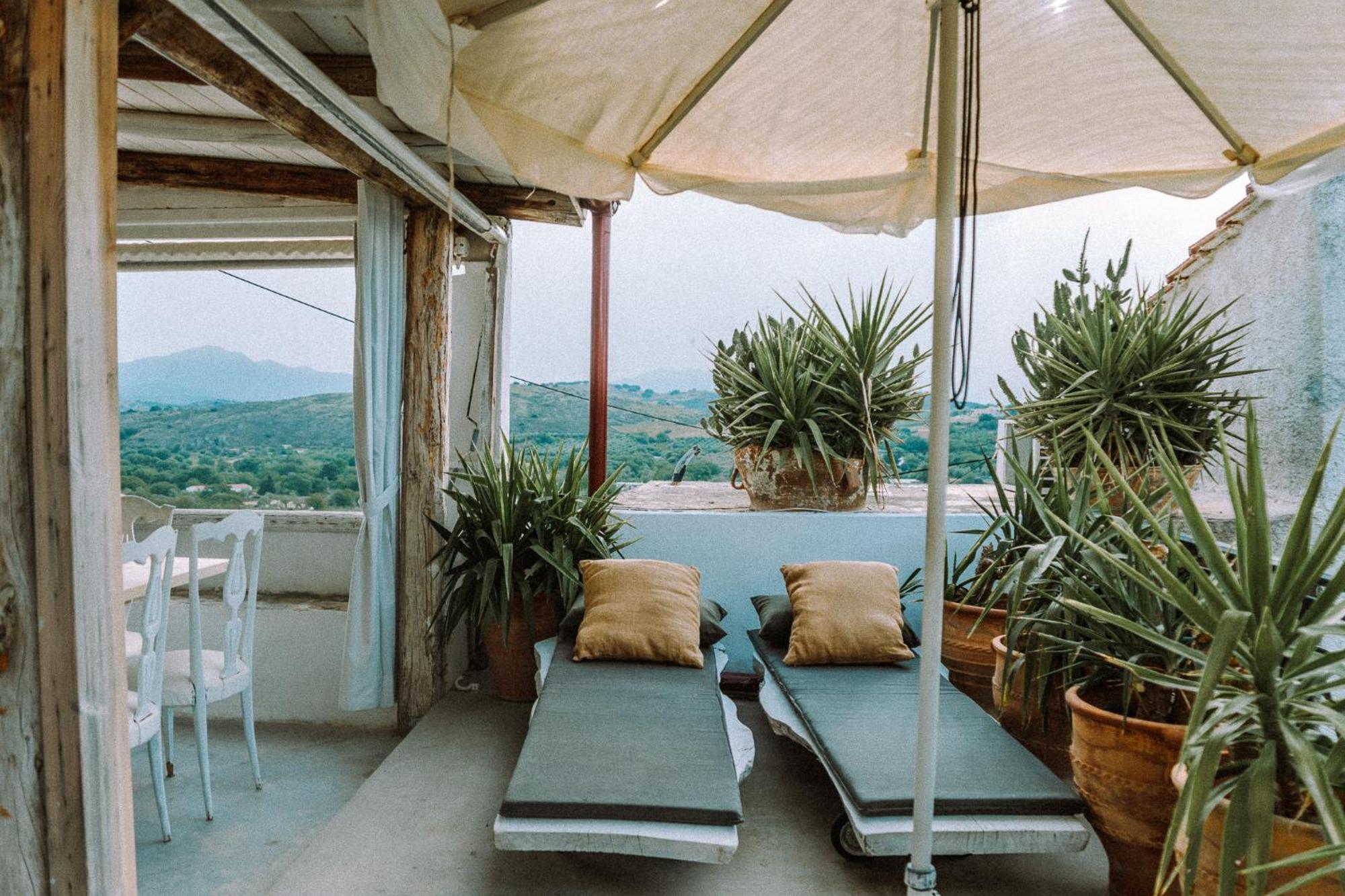 הוילה Arménoi Antonia'S Stonebuilt Mansion With A Private Pool מראה חיצוני תמונה