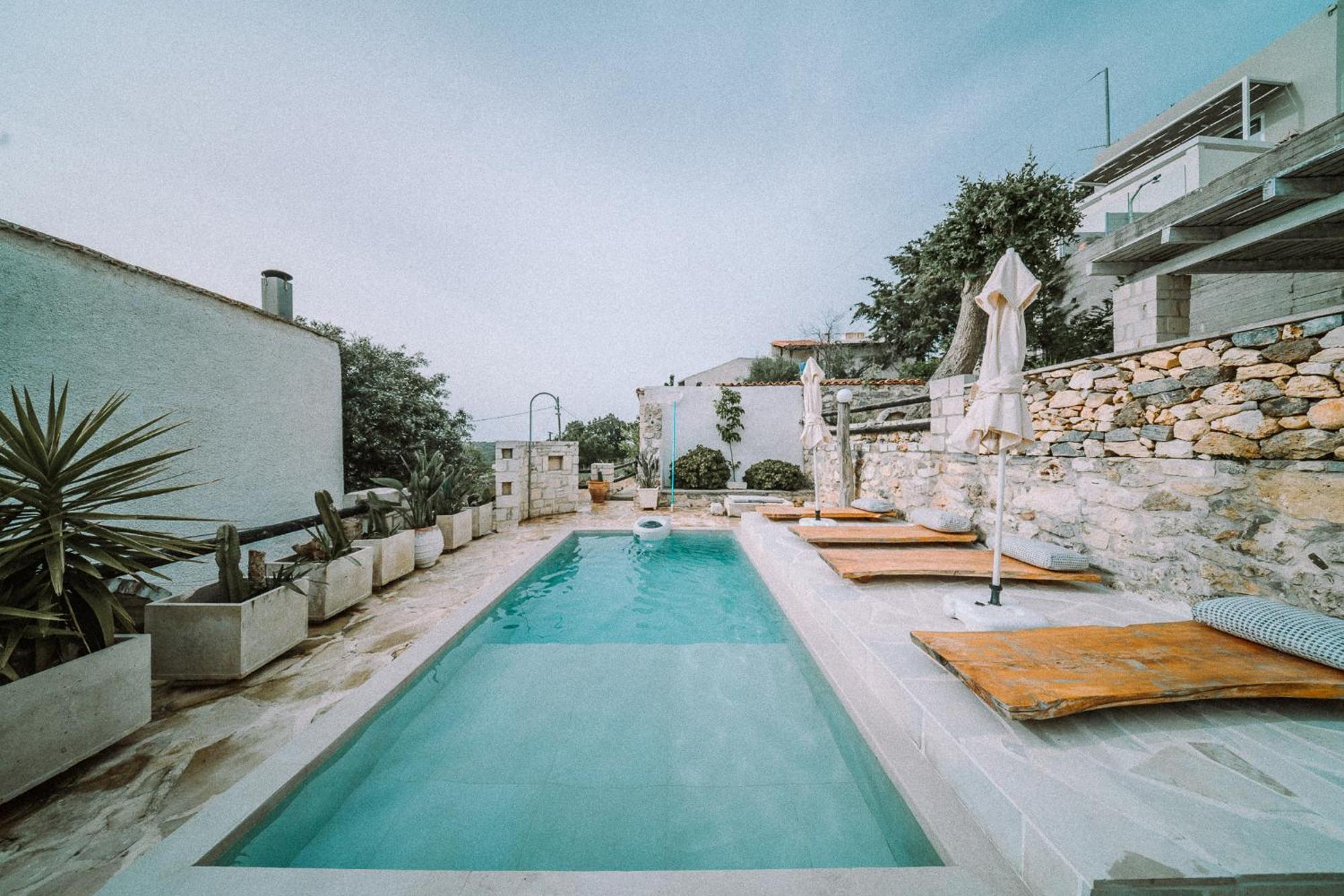 הוילה Arménoi Antonia'S Stonebuilt Mansion With A Private Pool מראה חיצוני תמונה