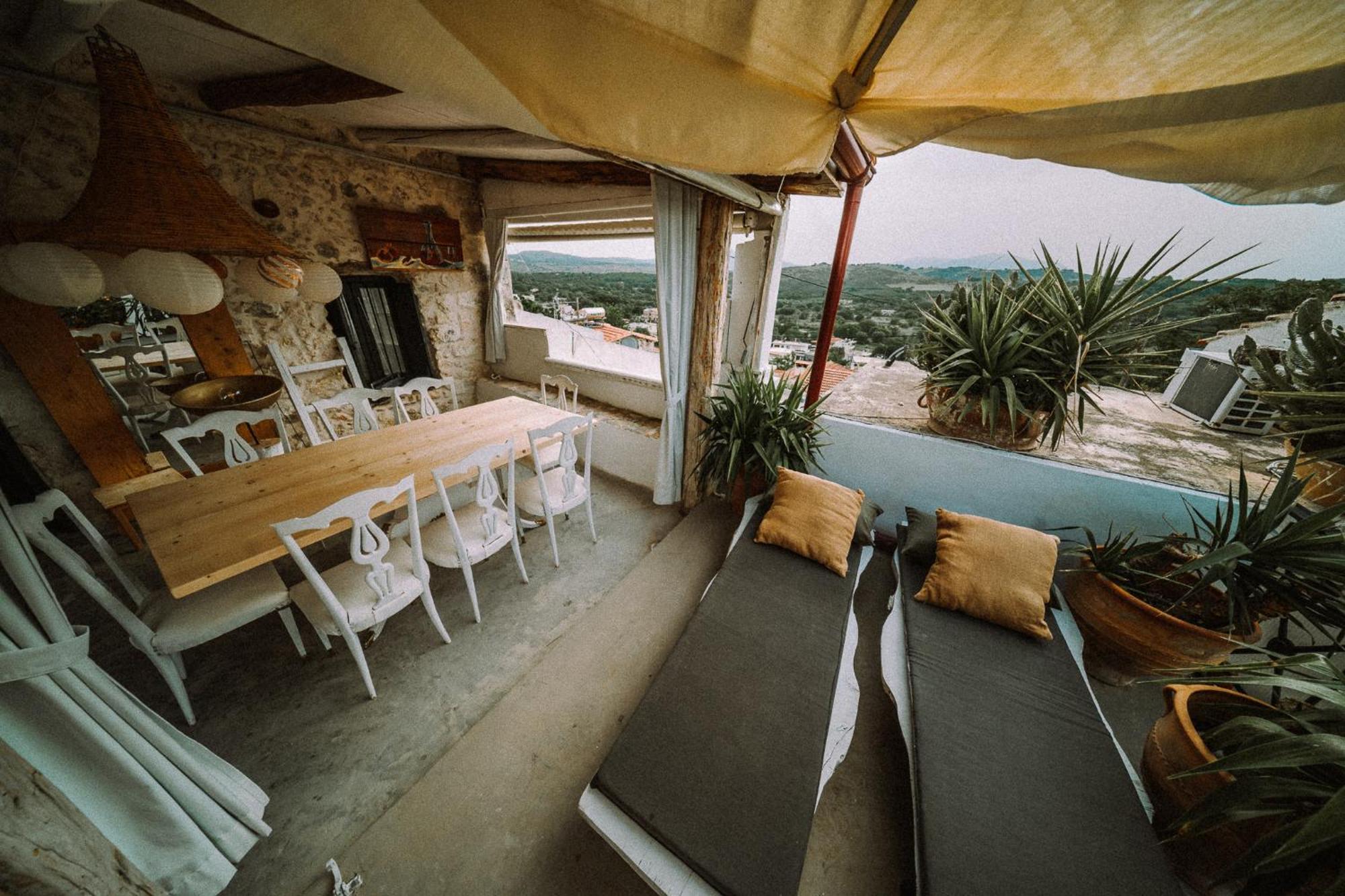 הוילה Arménoi Antonia'S Stonebuilt Mansion With A Private Pool מראה חיצוני תמונה